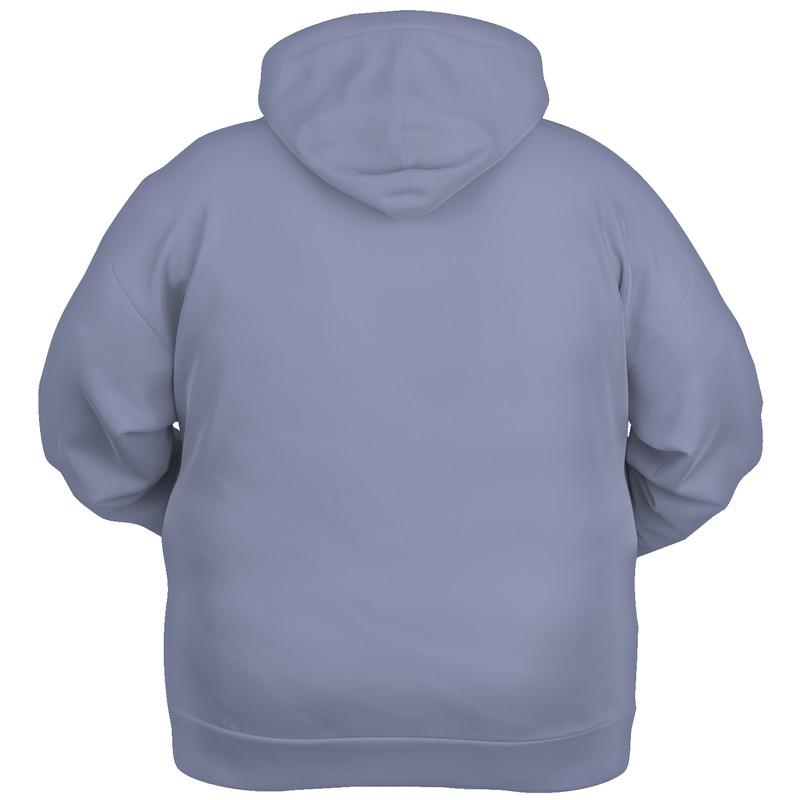 Shaded Pale Pastel Blue Gray Hoodie (C30M22Y0K30) - Ghost Back PLUS