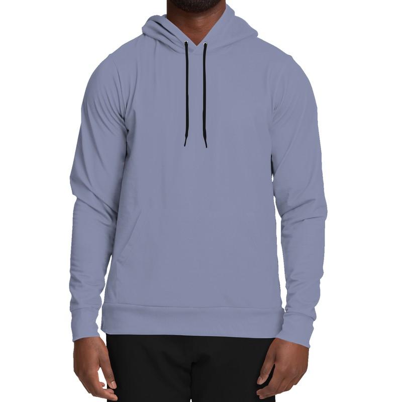 Shaded Pale Pastel Blue Gray Hoodie (C30M22Y0K30) - Man Front