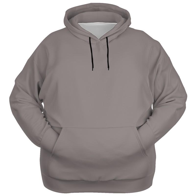 Shaded Pale Pastel Brown Hoodie (C30M30Y30K30) - Ghost Front PLUS