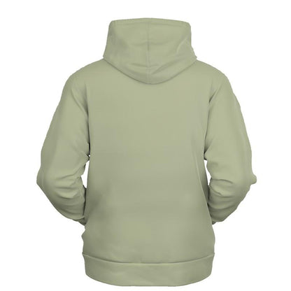 Shaded Pale Pastel Warm Green Gray Hoodie (C8M0Y30K30) - Ghost Back