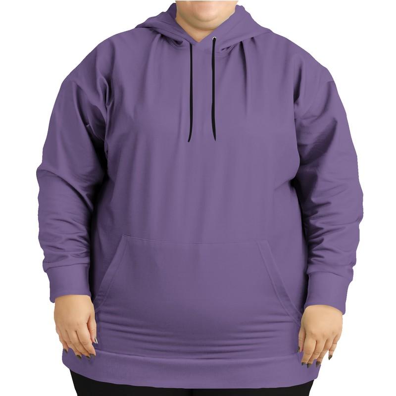 Shaded Pastel Violet Hoodie (C45M60Y0K30) - Woman Front PLUS