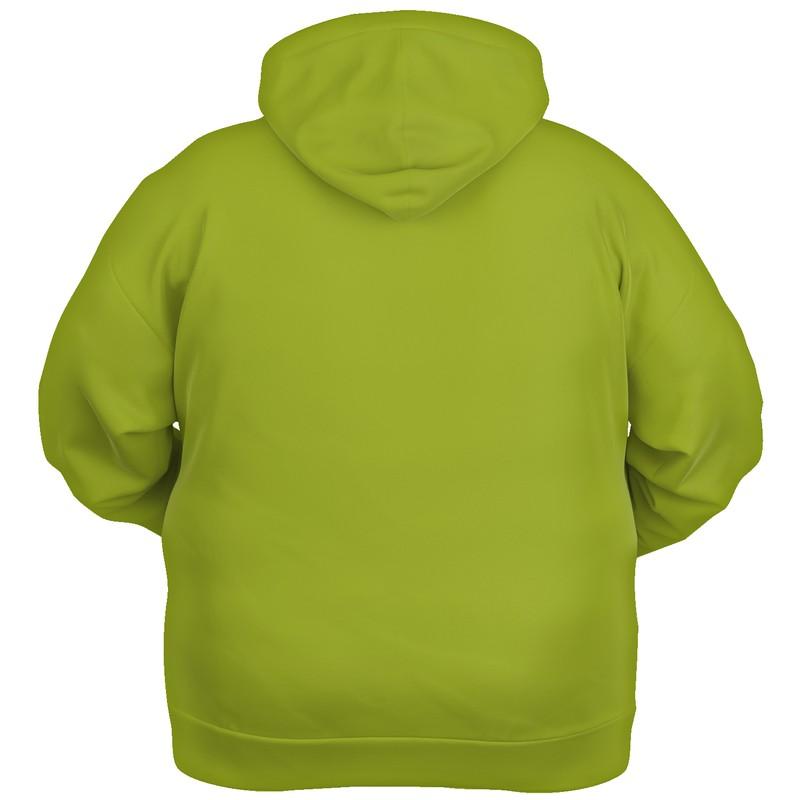 Shaded Warm Green Hoodie (C25M0Y100K30) - Ghost Back PLUS