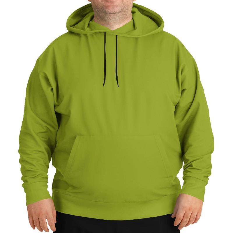 Shaded Warm Green Hoodie (C25M0Y100K30) - Man Front PLUS