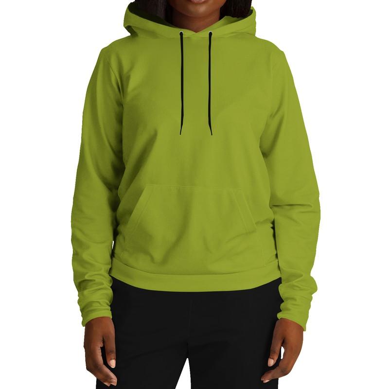 Shaded Warm Green Hoodie (C25M0Y100K30) - Woman Front