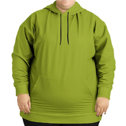 Shaded Warm Green Hoodie (C25M0Y100K30) - Woman Front PLUS