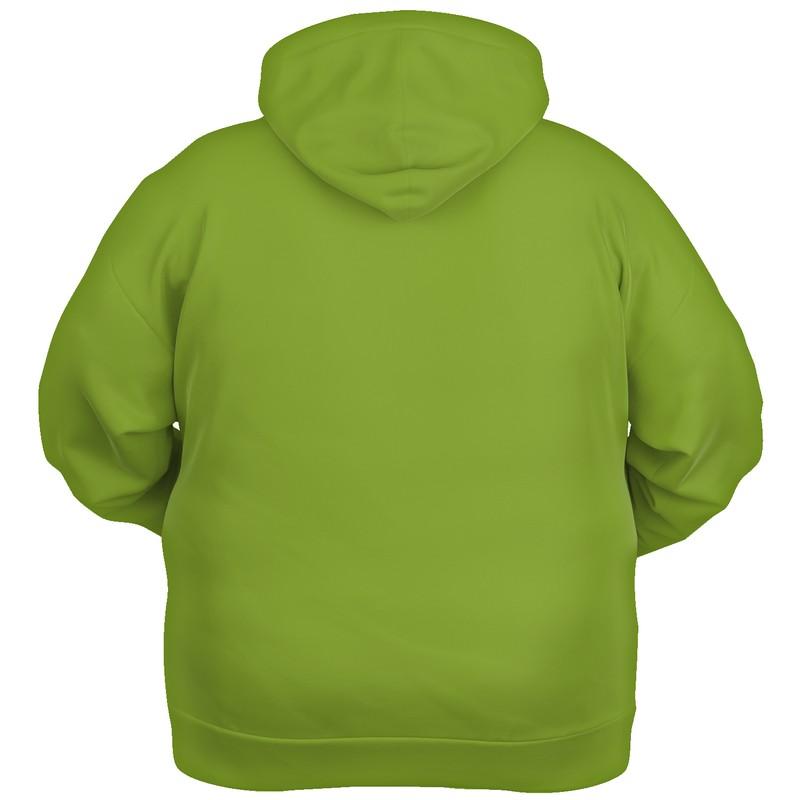 Shaded Warm Green Hoodie (C38M0Y100K30) - Ghost Back PLUS