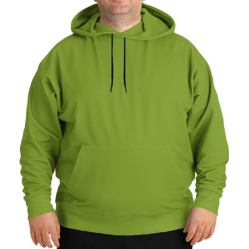 Shaded Warm Green Hoodie (C38M0Y100K30) - Man Front PLUS