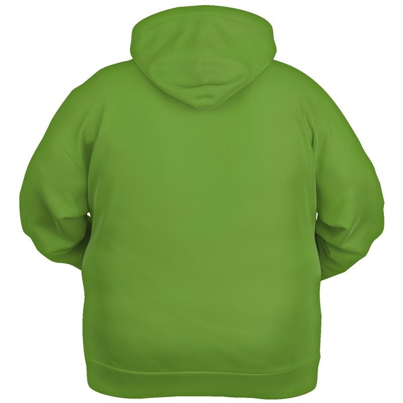 Shaded Warm Green Hoodie (C50M0Y100K30) - Ghost Back PLUS