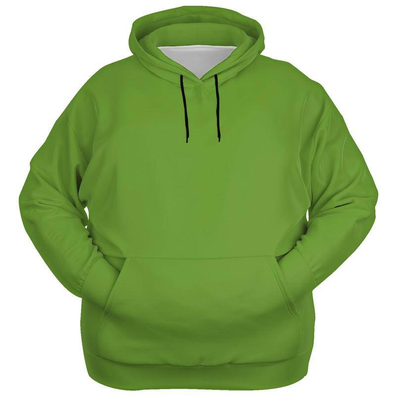 Shaded Warm Green Hoodie (C50M0Y100K30) - Ghost Front PLUS