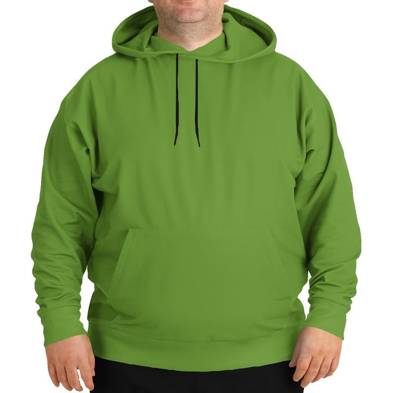 Shaded Warm Green Hoodie (C50M0Y100K30) - Man Front PLUS