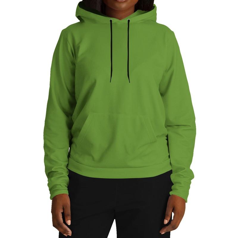 Shaded Warm Green Hoodie (C50M0Y100K30) - Woman Front