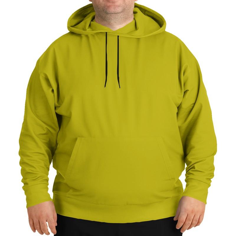 Shaded Yellow Hoodie (C0M0Y100K30) - Man Front PLUS