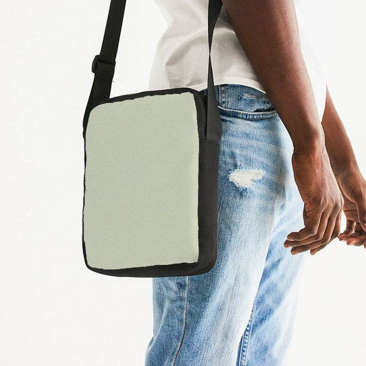 Silver Lace Messenger Pouch (L-NE-LG) - Man Side CloseUp