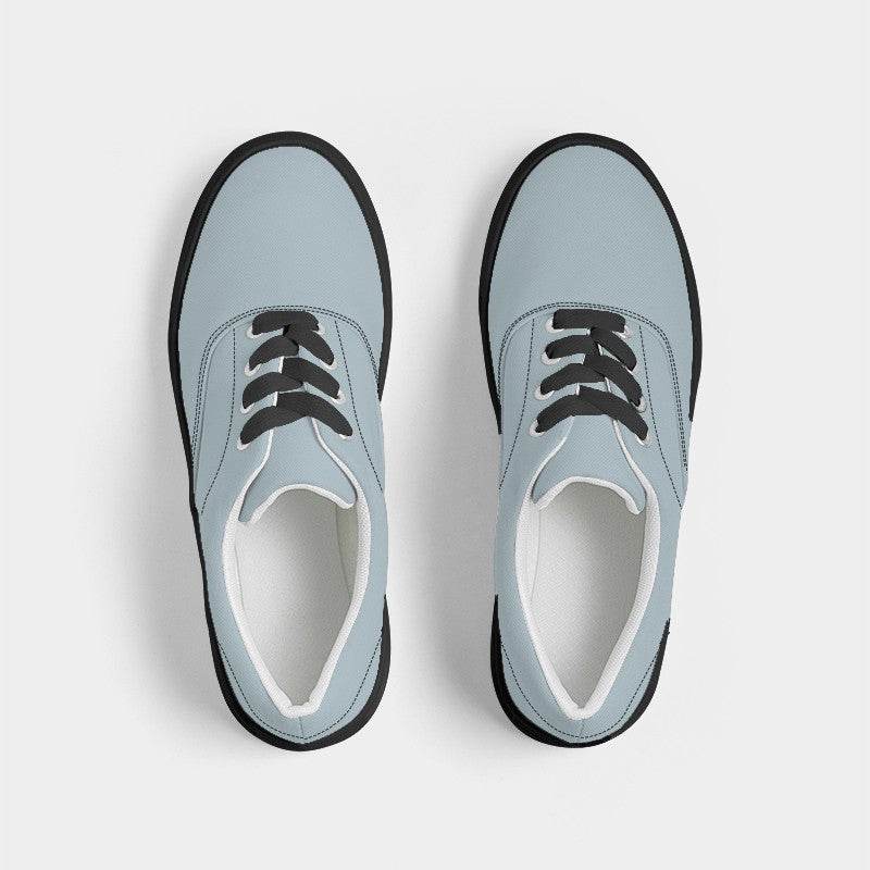 Silver Men's Canvas Sneakers (BC2-NE-LG) - Top
