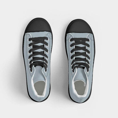 Silver Women's High-Top Canvas Sneakers (BC2-NE-LG) - Top