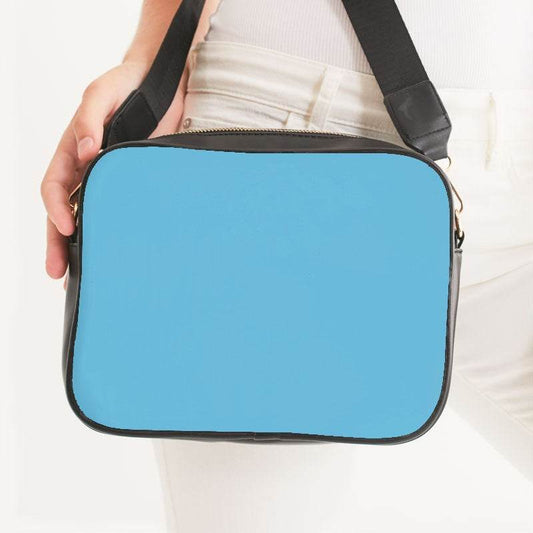 Sky Blue Crossbody Bag (BC2-ME-ML) - Woman Front CloseUp