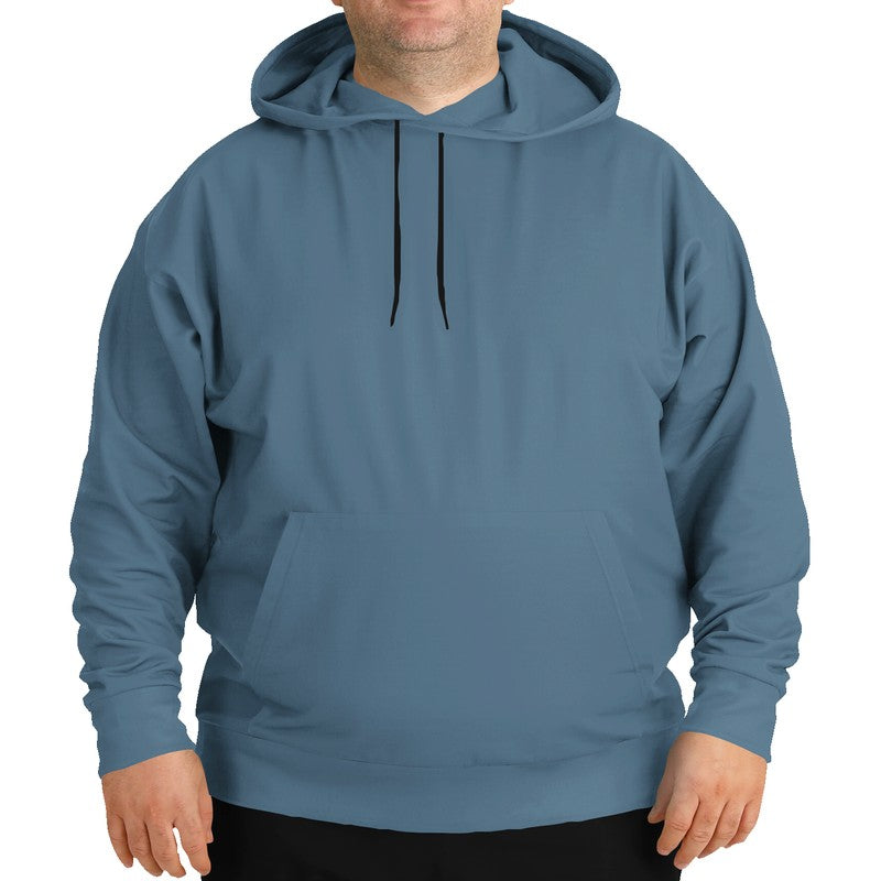 Slate Blue Hoodie PLUS (B-FM-ME) - Man Front PLUS