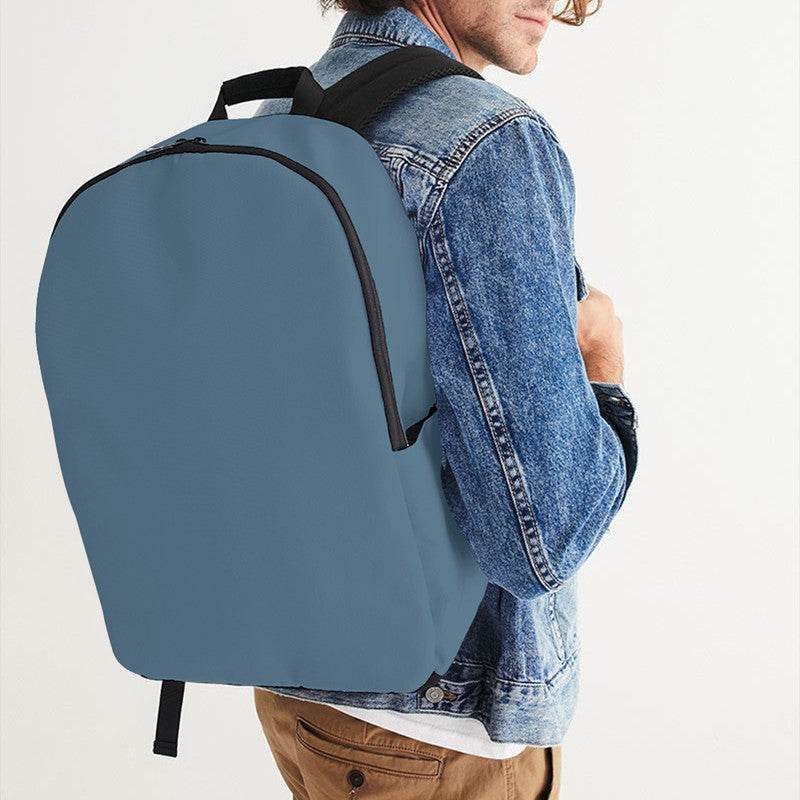 Slate Blue Waterproof Backpack (B-FM-ME) - Man CloseUp