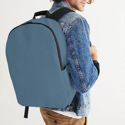 Slate Blue Waterproof Backpack (B-FM-ME) - Man CloseUp