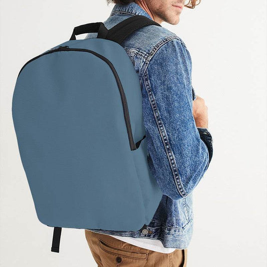 Slate Blue Waterproof Backpack (B-FM-ME) - Man CloseUp