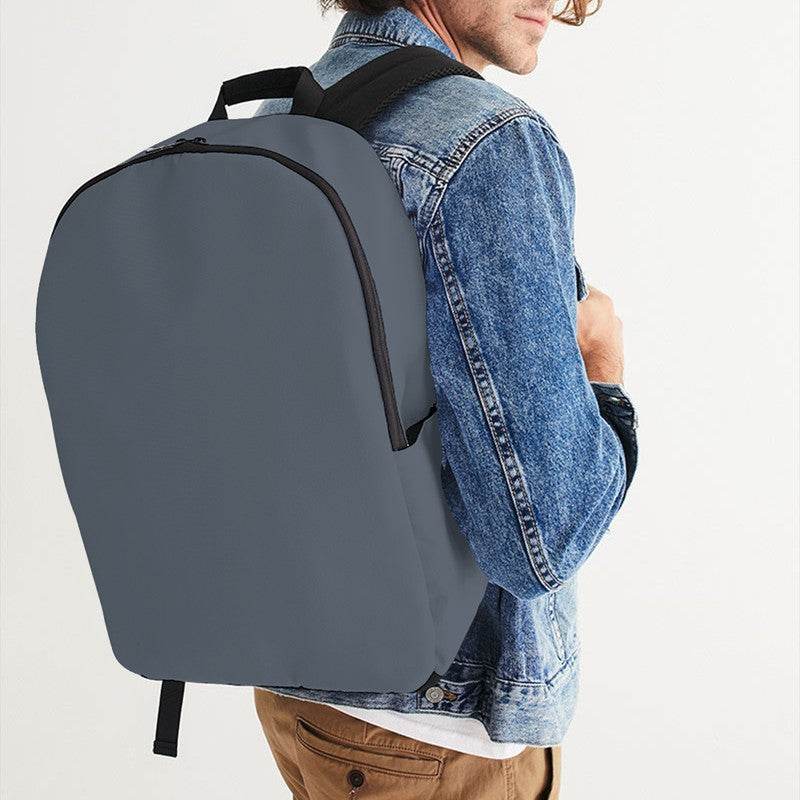 Slate Gray Waterproof Backpack (IB2-NE-ME) - Man CloseUp