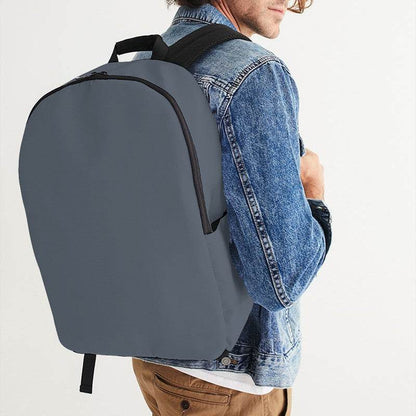 Slate Gray Waterproof Backpack (IB2-NE-ME) - Man CloseUp