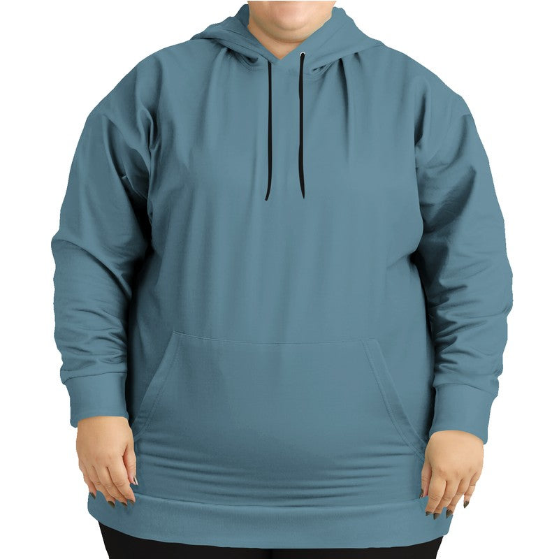 Smoke Gray Hoodie PLUS (BC2-FM-ME) - Woman Front PLUS