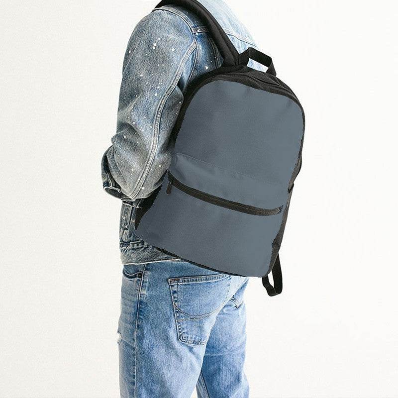 Steel Canvas Backpack (B-NE-ME) - Man Back CloseUp