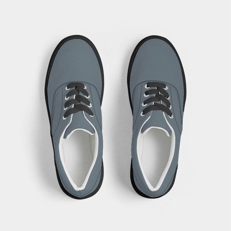 Steel Men's Canvas Sneakers (B-NE-ME) - Top
