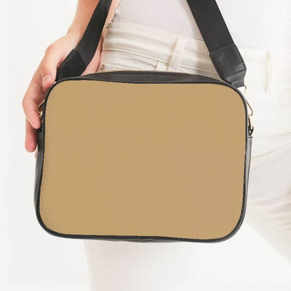 Tan Crossbody Bag (YO2-MU-ML) - Woman Front CloseUp