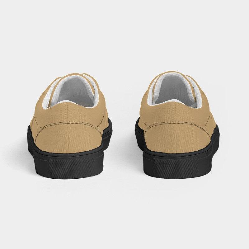 Tan Men's Canvas Sneakers (YO2-MU-ML) - Back