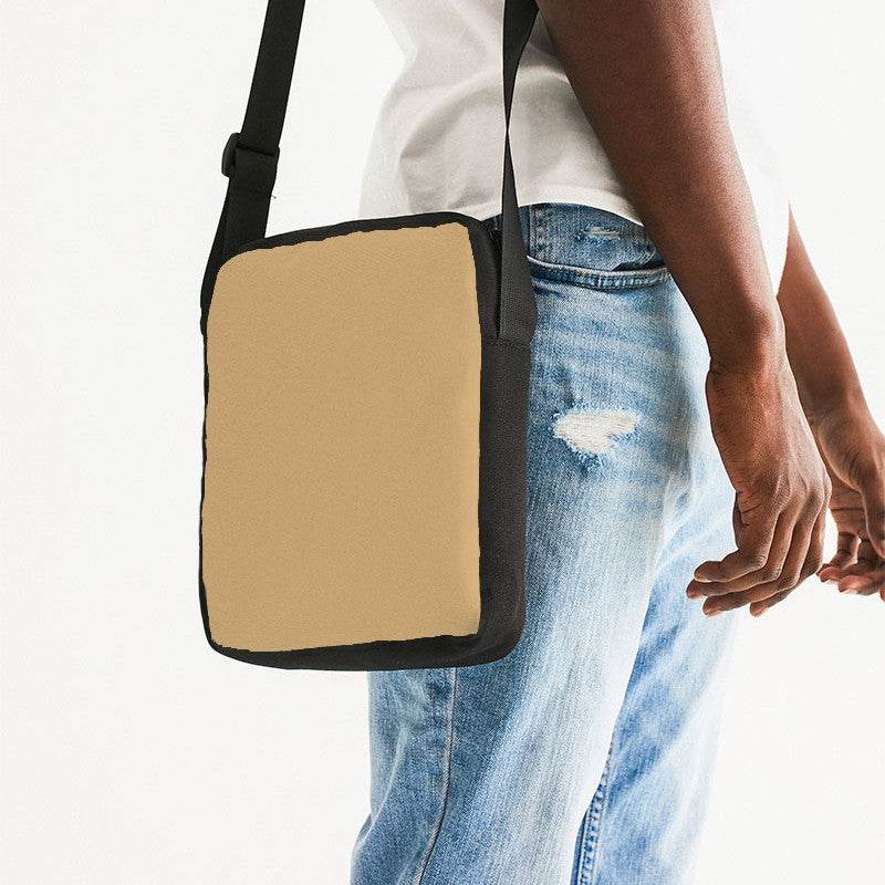 Tan Messenger Pouch (YO2-MU-ML) - Man Side CloseUp