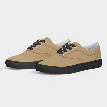Tan Women's Canvas Sneakers (YO2-MU-ML) - Side 3