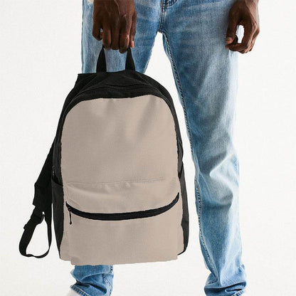 Taupe Gray Canvas Backpack (O-NE-LG) - Man Holding