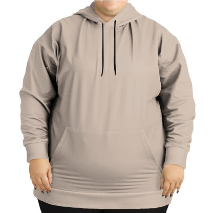 Taupe Gray Hoodie PLUS (O-NE-LG) - Woman Front PLUS