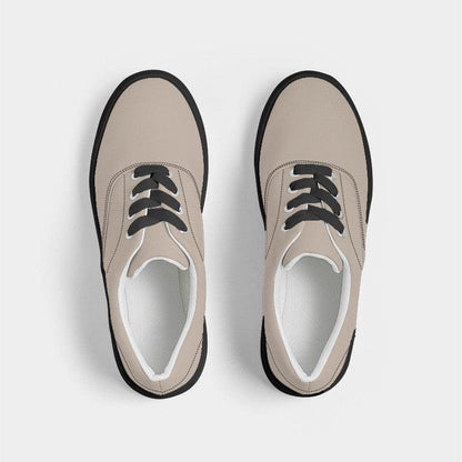 Taupe Gray Men's Canvas Sneakers (O-NE-LG) - Top