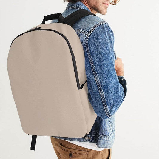 Taupe Gray Waterproof Backpack (O-NE-LG) - Man CloseUp