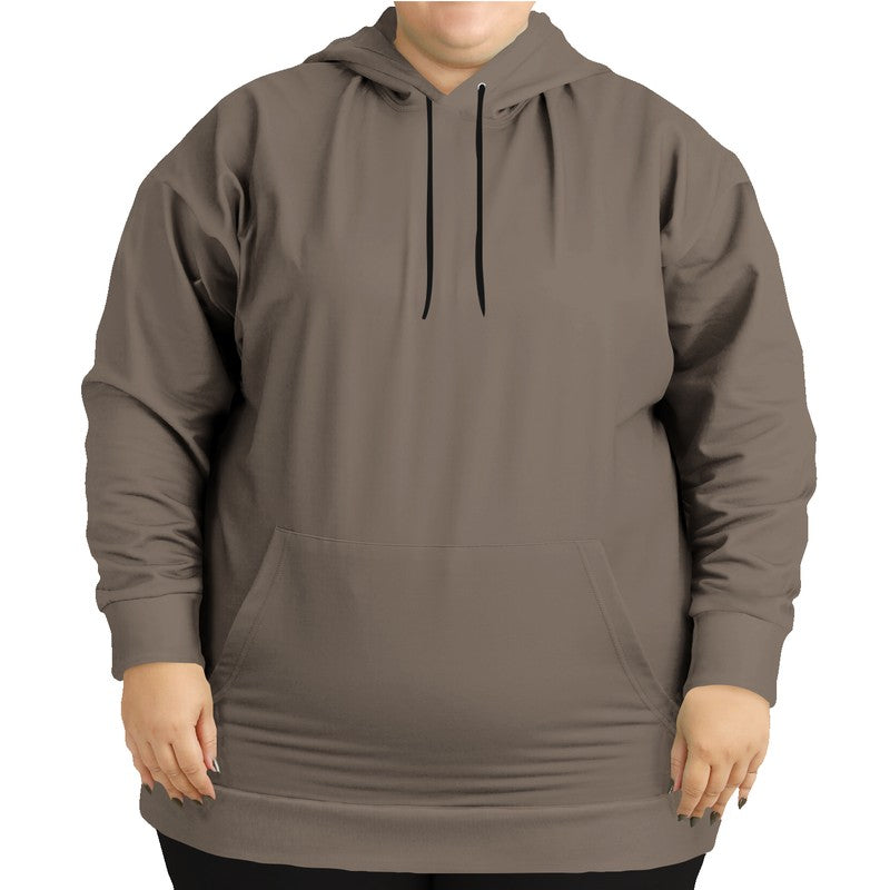 Taupe Haze Hoodie PLUS (O-NE-ME) - Woman Front PLUS