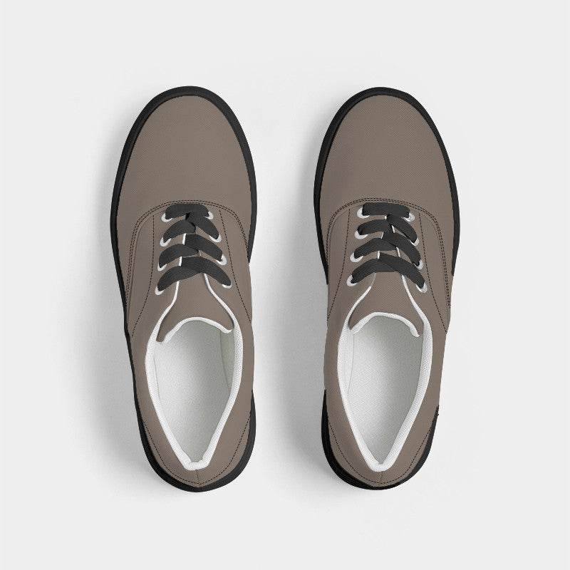 Taupe Haze Men's Canvas Sneakers (O-NE-ME) - Top