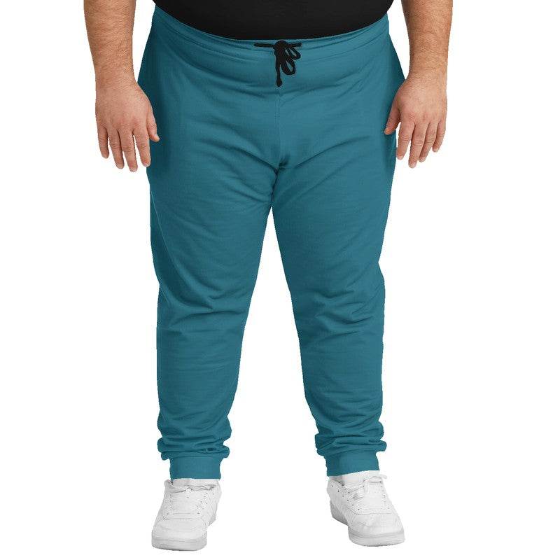 Teal Blue Joggers PLUS (BC3-ME-DE) - Man Front PLUS