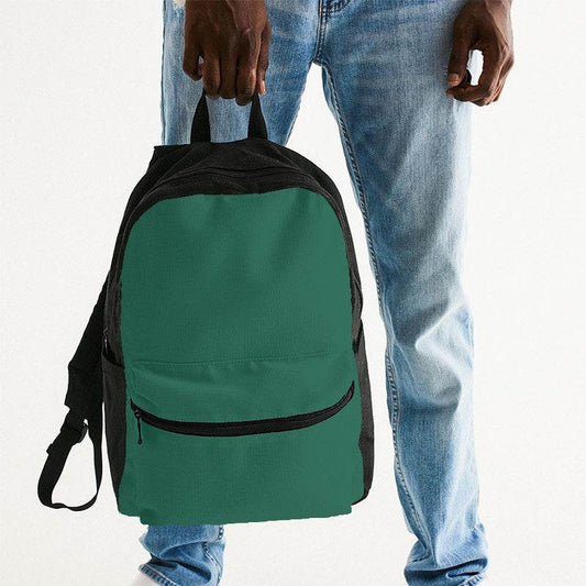 Teal Green Canvas Backpack (BGG1-ME-DE) - Man Holding