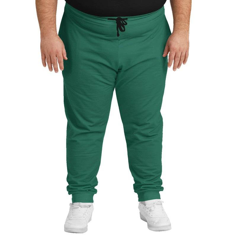 Teal Green Joggers PLUS (BGG1-ME-DE) - Man Front PLUS