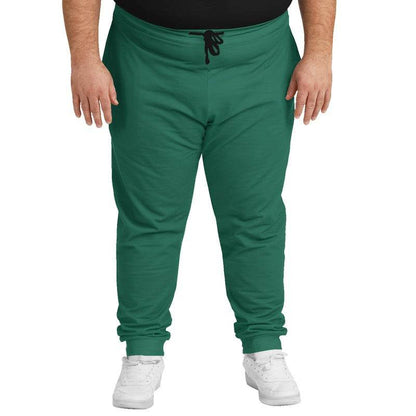 Teal Green Joggers PLUS (BGG1-ME-DE) - Man Front PLUS