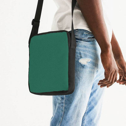 Teal Green Messenger Pouch (BGG1-ME-DE) - Man Side CloseUp