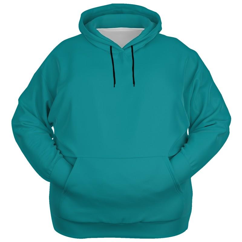 Teal Hoodie (C100M0Y38K30) - Ghost Front PLUS