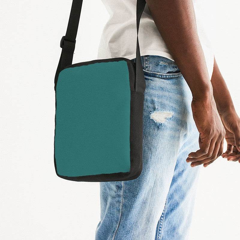 Teal Messenger Pouch (CBG2-ME-DE) - Man Side CloseUp
