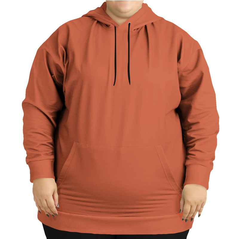 Terracotta Hoodie PLUS (OR3-ME-ME) - Woman Front PLUS