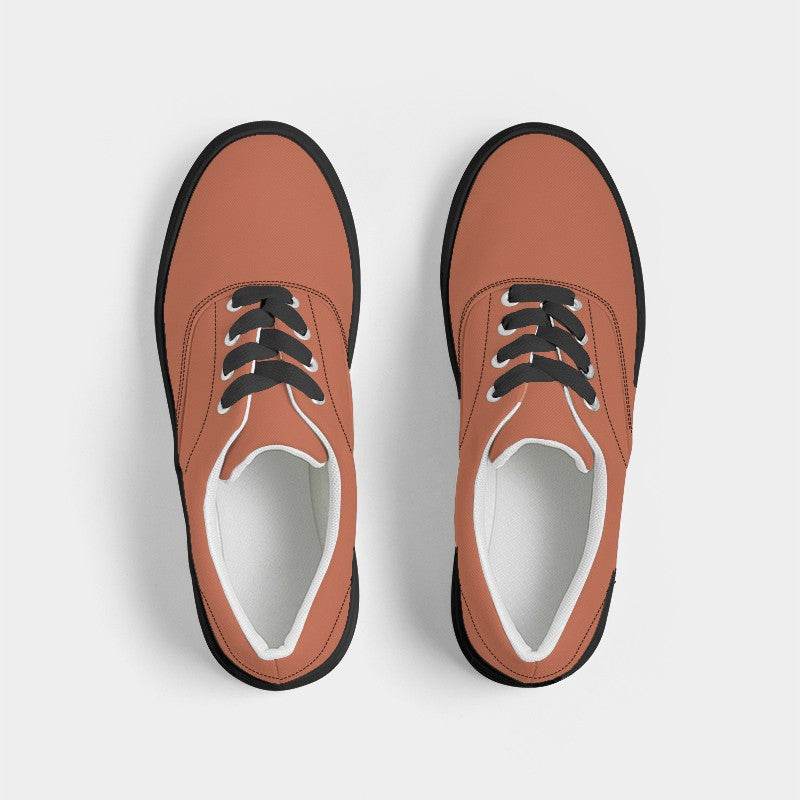 Terracotta Men's Canvas Sneakers (OR3-ME-ME) - Top