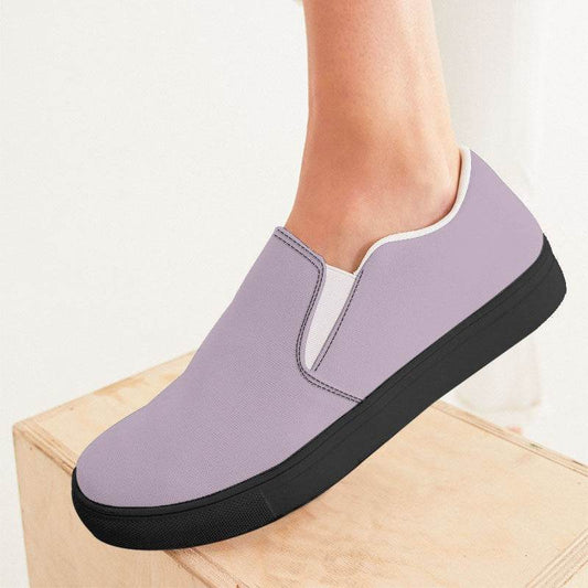 Thistle Women's Slip-On Canvas Sneakers (M-NE-LG) - Woman CloseUp