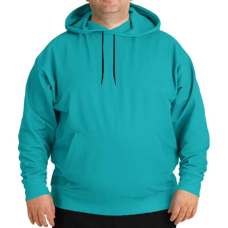 Tiffany Blue Hoodie (C100M0Y38K0) - Man Front PLUS